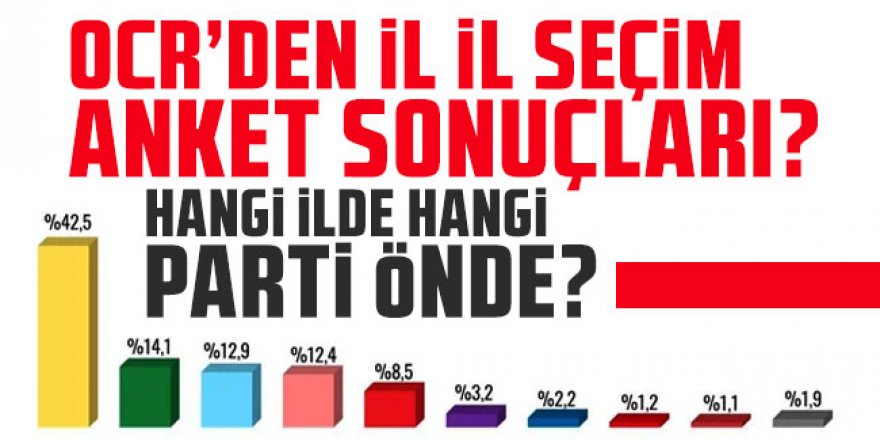 ORC'den il il seçim anket sonuçları? Hangi ilde hangi parti önde?