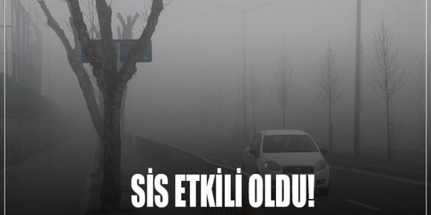 Doğu’da sis ve pus etkili oldu