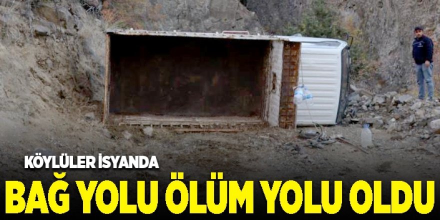 Oltu'nun Bağ yolu ölüm yolu oldu