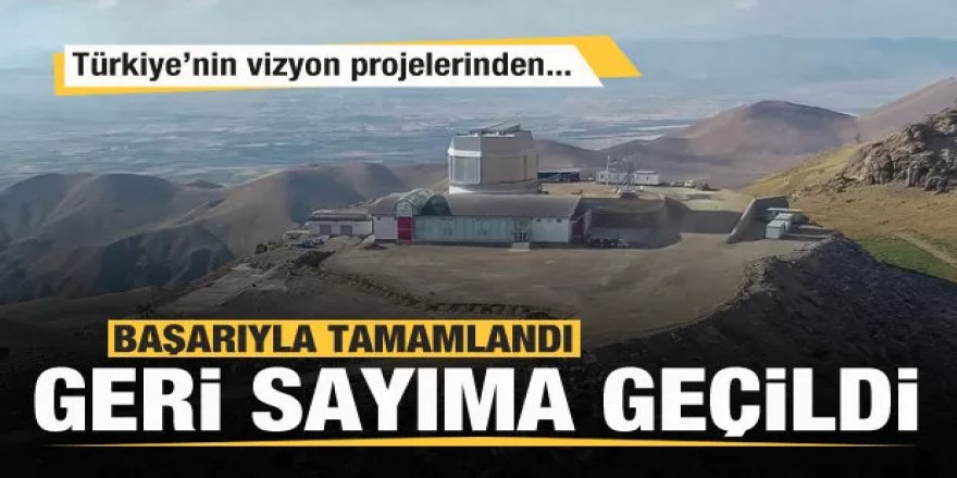 Türkiye’nin Vizyon Projeleri arasında! Başarıyla tamamlandı, Erzurum'da geri sayıma geçildi