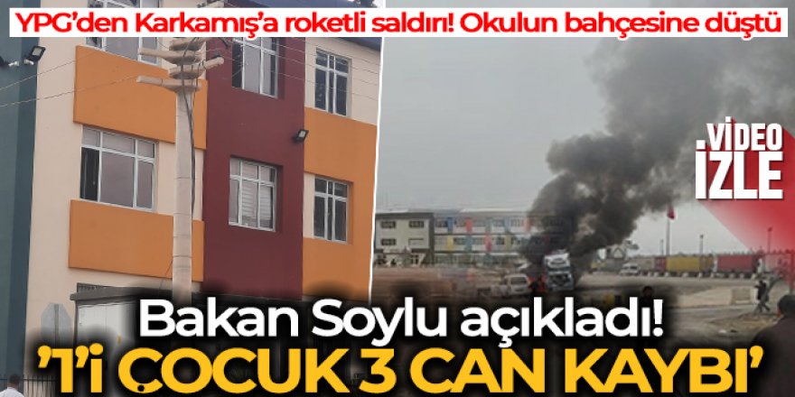 Karkamış'a 7 roket düştü