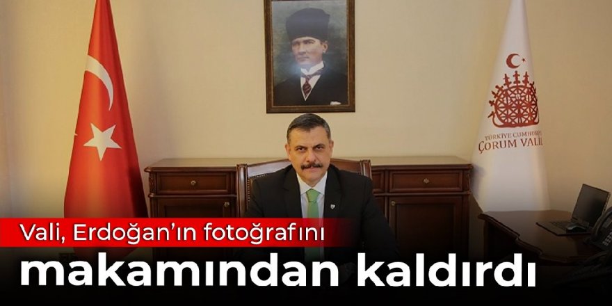Erdoğan'ın fotoğrafını makam odasından kaldırdığı iddia edilmişti!