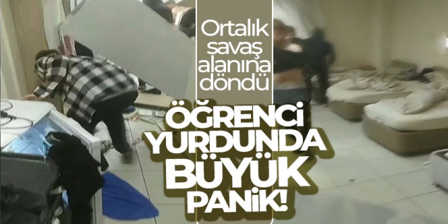 Öğrenci yurdunda büyük panik!