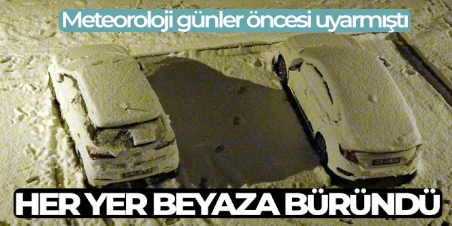 Meteoroloji günler öncesi uyarmıştı! Yüksekova beyaza büründü