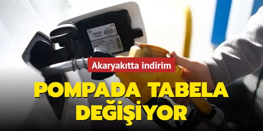 Pompada tabela değişiyor