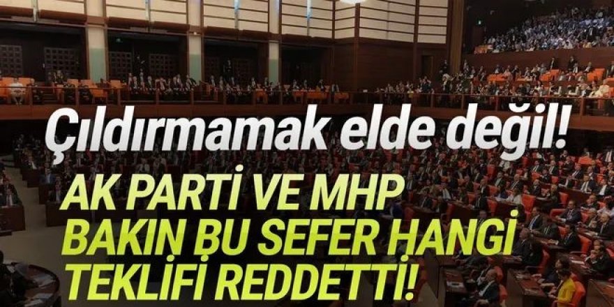 Pes! AK Parti ve MHP ''enflasyon ve zamların araştırılmasın'' dedi