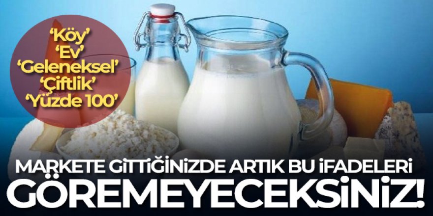 Artık fermente ürünlerde bu ifadeler yer almayacak