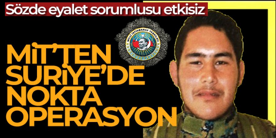 MİT'ten Suriye'de nokta operasyon