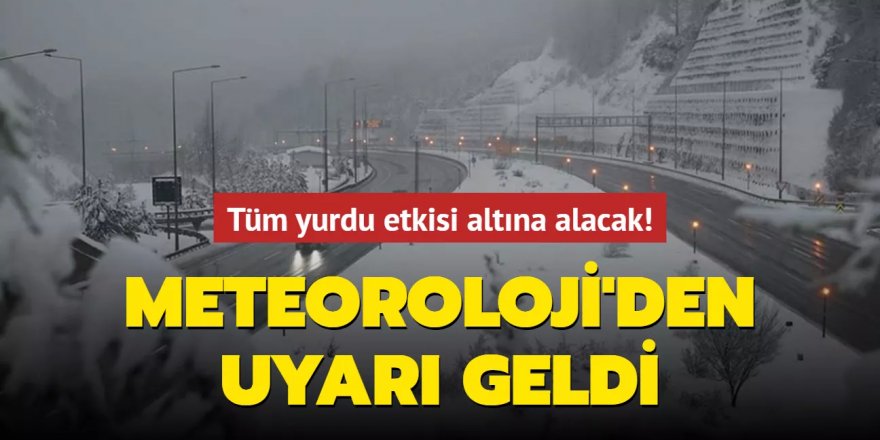 Sis ve kar yurdu etkisi altına alıyor