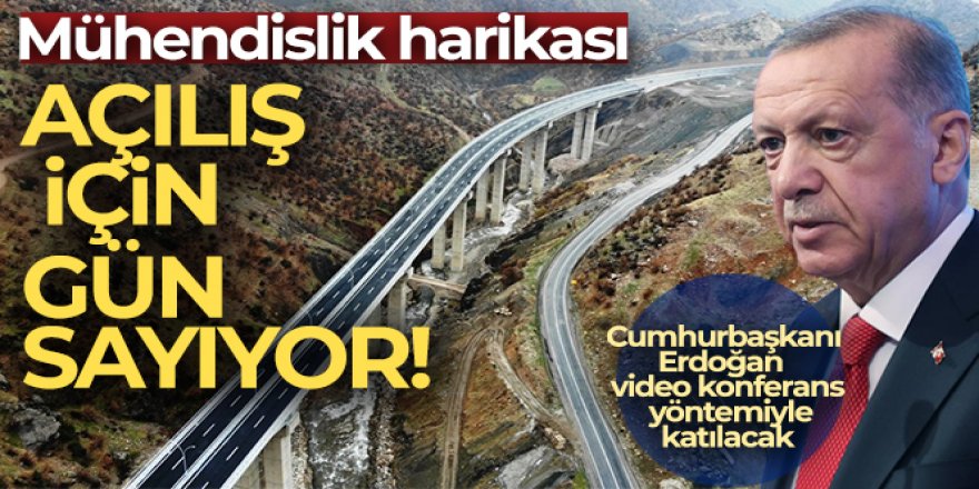 Mühendislik harikası ‘Bitlis Çayı Viyadüğü' açılış için gün sayıyor