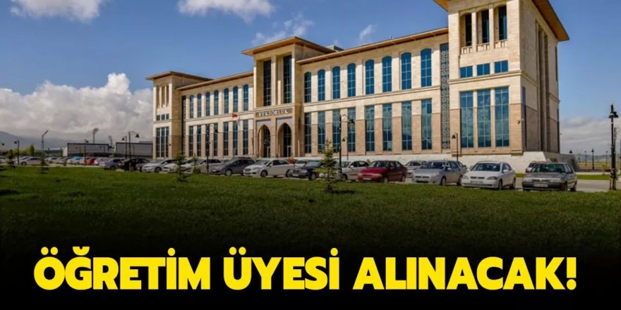 Erzurum Teknik Üniversitesi 12 Öğretim Üyesi alıyor!