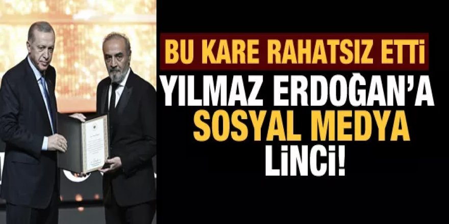 Cumhurbaşkanı'nın elinden ödül alan Yılmaz Erdoğan'a sosyal medya linci!