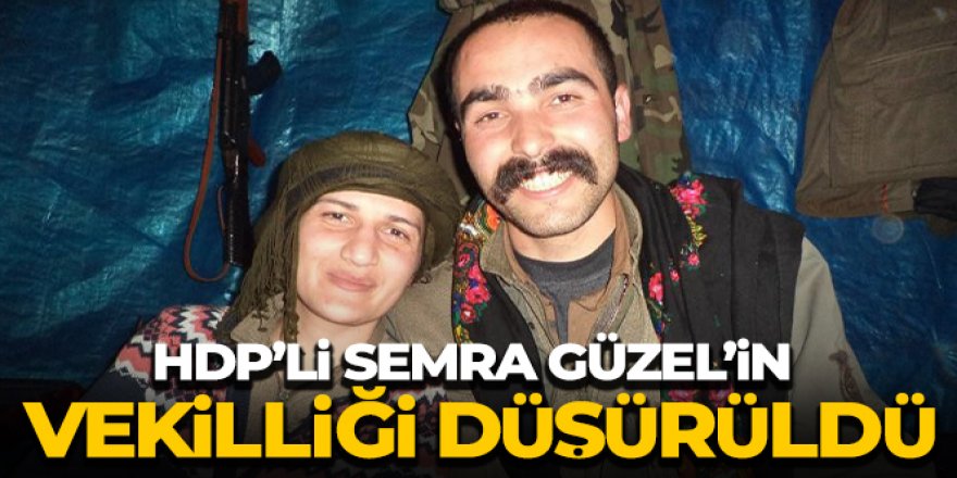 HDP'li Semra Güzel'in vekilliği düşürüldü