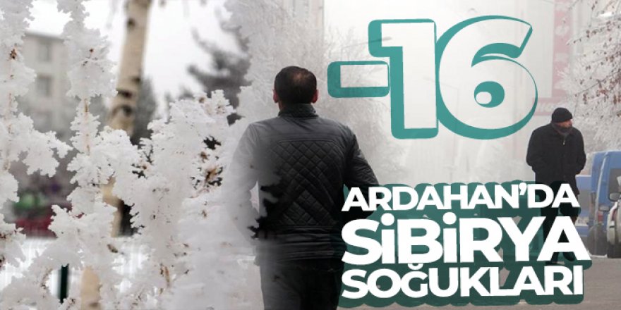 Ardahan eksi 16,7: Sibirya soğukları hayatı olumsuz etkiliyor