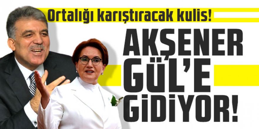 Meral Akşener Abdullah Gül'e gidiyor!