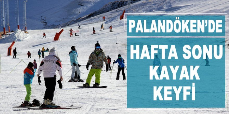 Palandöken kayakseverlerin akınına uğradı