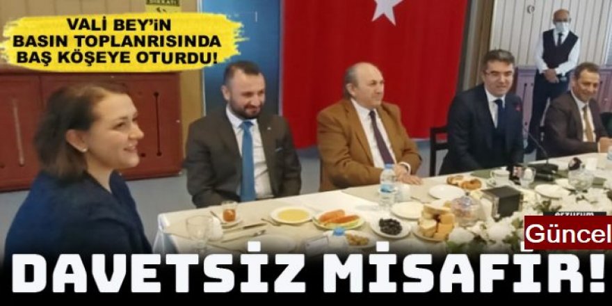 AK Parti Kadın Kolları Başkanı Vali'nin basın toplantısına daldı