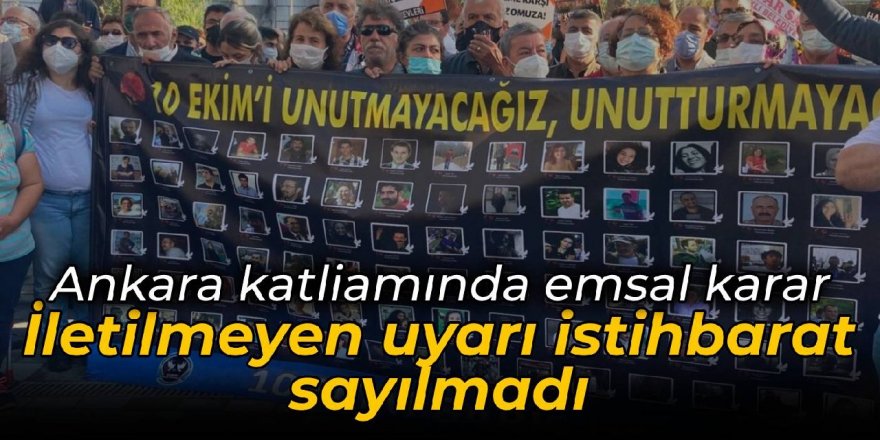 Danıştay'dan Ankara katliamında emsal karar