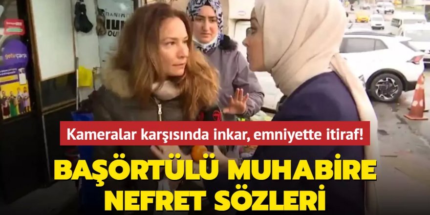 Başörtülü muhabire nefret sözleri