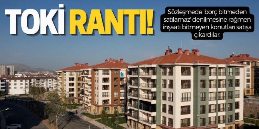 Erzurum'da İnşaatı bitmeyen TOKİ konutlarını satışa çıkardılar