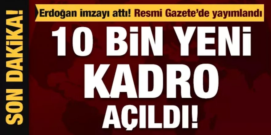 10 bin yeni polis kadrosu Resmi Gazete'de yayımlandı!