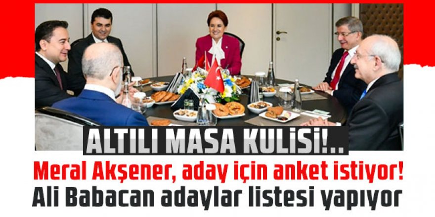 Altılı Masa kulisi!..