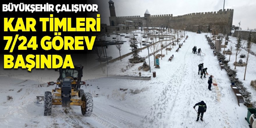 BÜYÜKŞEHİR KIŞLA MÜCADELEDE DE 7/24 GÖREVİNİN BAŞINDA