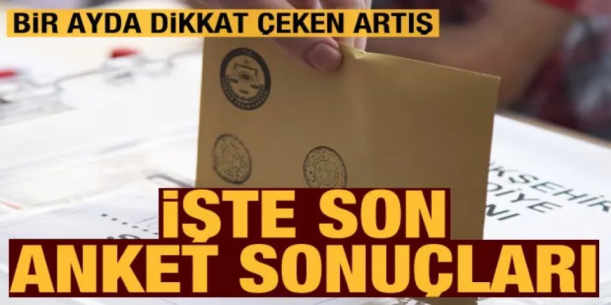 AK Parti oy oranını 3 puan artırdı