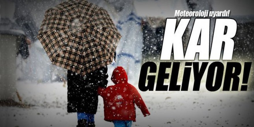 Erzurum için yoğun kar yağışı uyarısı