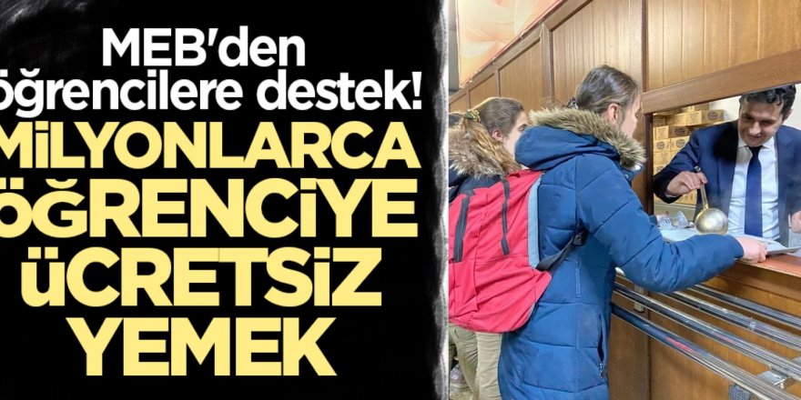 Erzurum'da Öğrencilere Ücretsiz Yemek