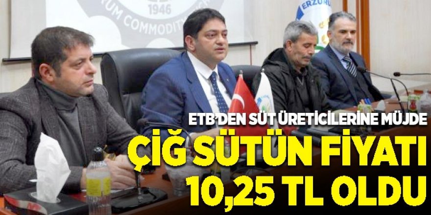 ETB’den Süt Üreticilerine Müjde…