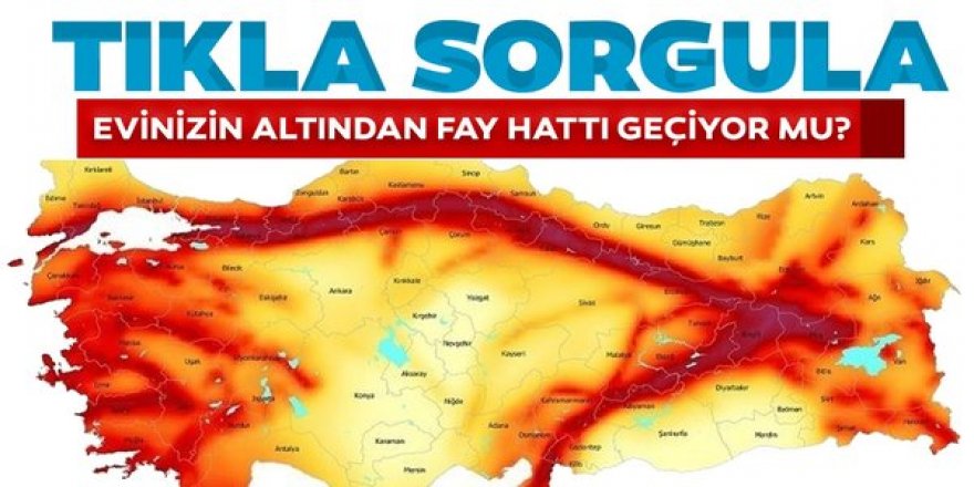 Evinizin altından fay hattı geçiyor mu?