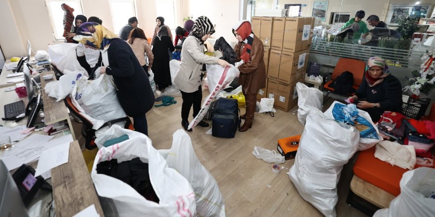 Aziziye Belediyesi’nde yardım seferberliği