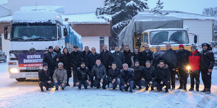 Atatürk üniversitesi yardıma koştu