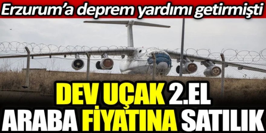 Erzurum Havalimanında hurda hava aracı ihale yoluyla satılacak