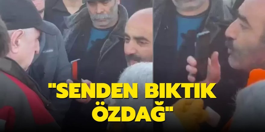 Yardım ekibinden provokatör Ümit Özdağ'a sert tepki