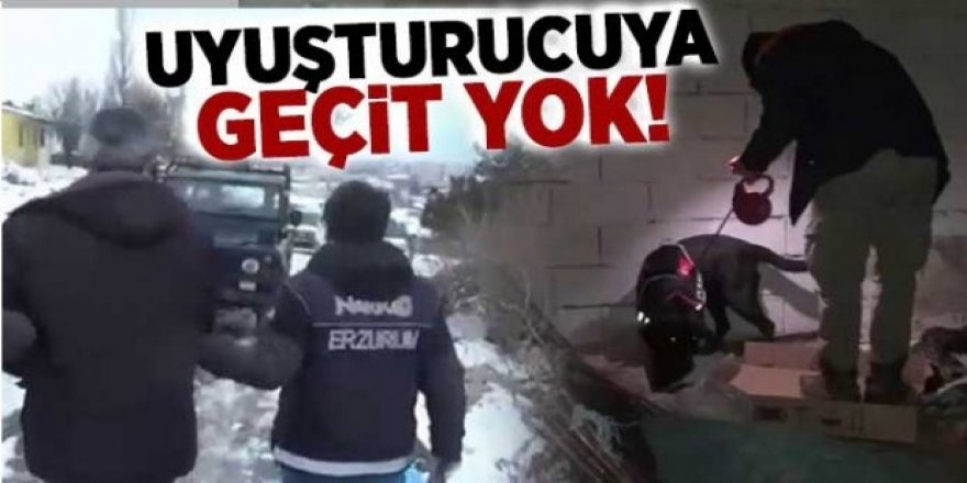 Erzurum'da uyuşturucu operasyonu