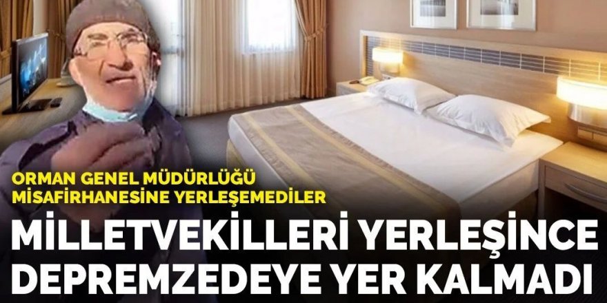 'İnsanlık suçu! Depremzede sokakta, vekiller misafirhanede'