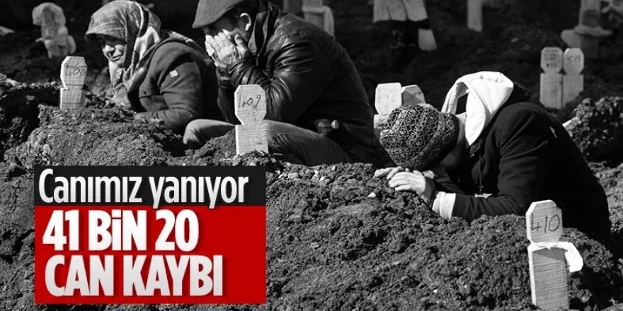 Büyük depremde acı bilanço 41 bini aştı