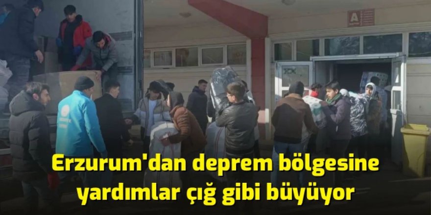 Erzurum’dan Adıyaman’a kardeşlik köprüsü