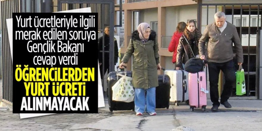 Mehmet Kasapoğlu'ndan yurt ücretlerine ilişkin açıklama