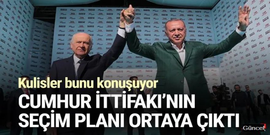 Cumhur İttifakı'nın seçim planı ortaya çıktı