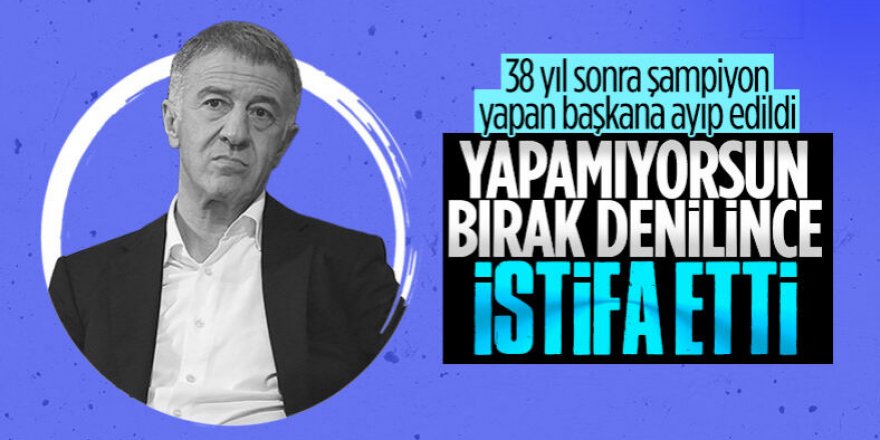 'Başkan Ahmet Ağaoğlu istifasını imzaladı...'