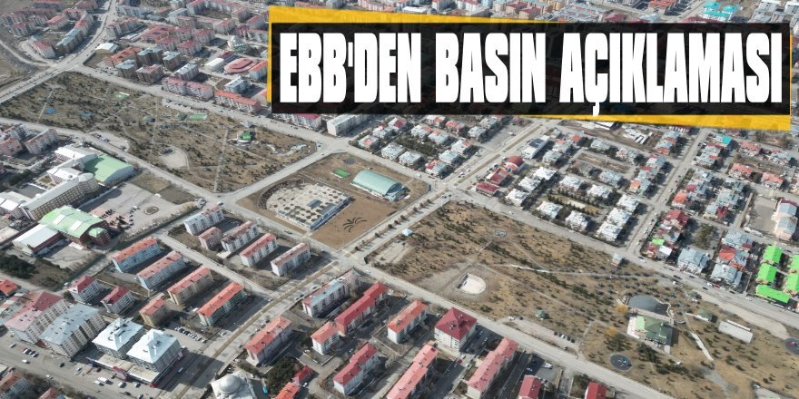 EBB’DEN BASIN AÇIKLAMASI