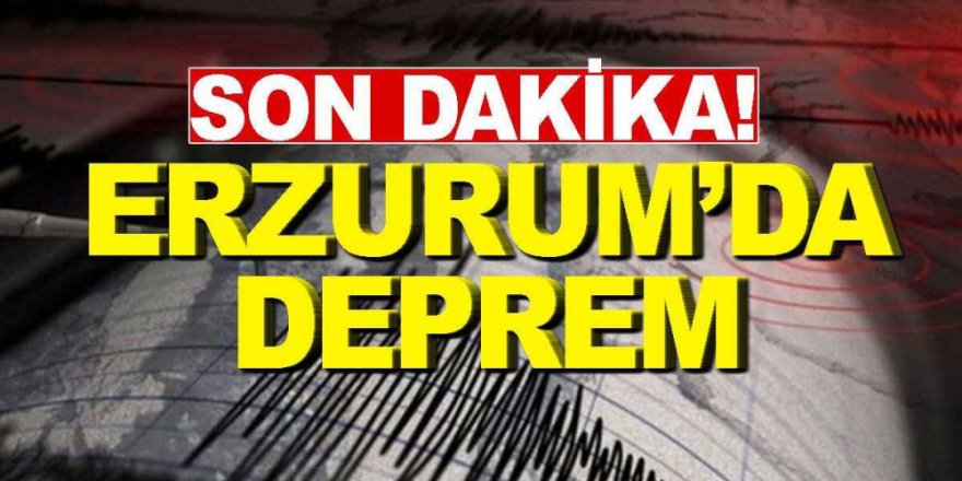 Erzurum Palandöken’de Deprem!