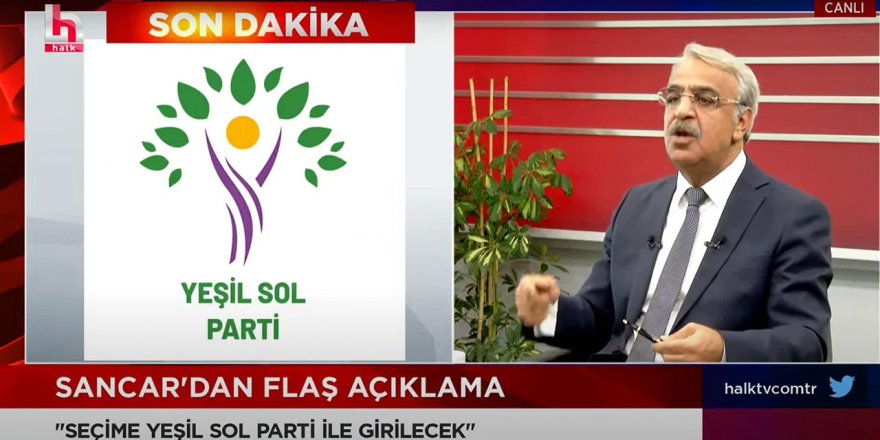 HDP'li Mithat Sancar Halk TV ekranlarında açıkladı: 'Seçime Yeşil Sol Parti ile gireceğiz'