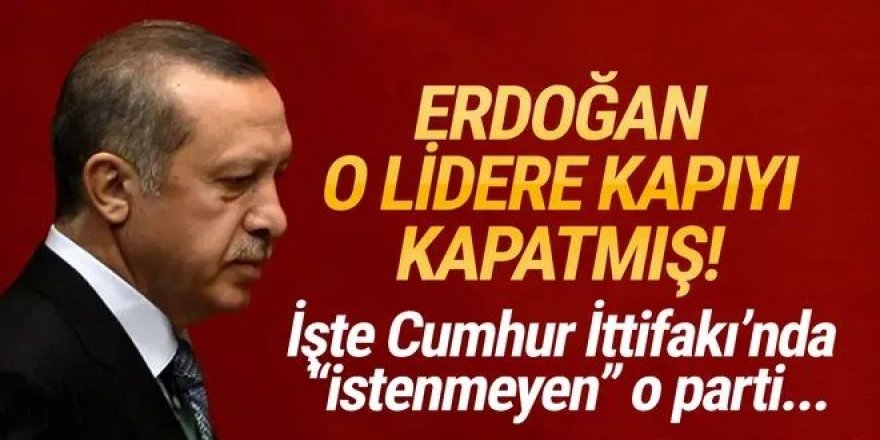 Erdoğan'dan Doğu Perinçek'in ittifak talebine ret