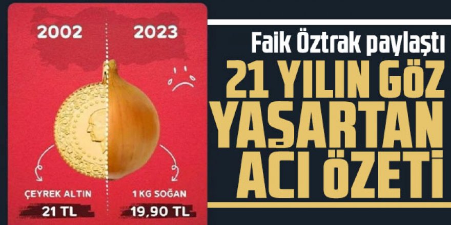 Faik Öztrak paylaştı: 21 yılın göz yaşartan acı özeti