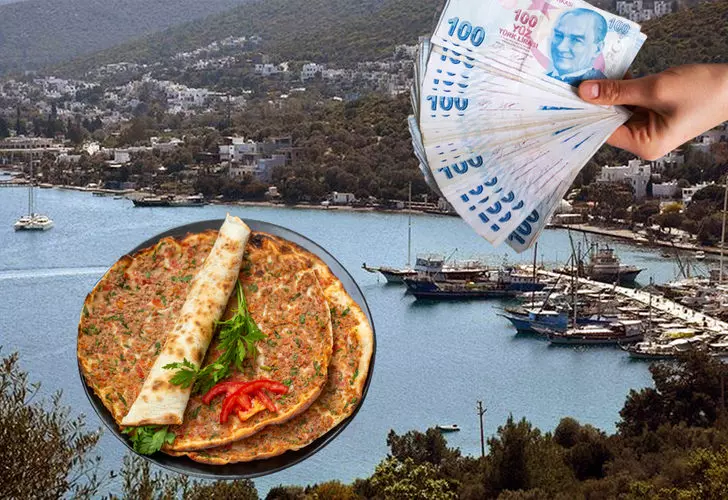 Bodrum'da 2 lahmacun 2 ayran fiyatı dudak uçuklattı!