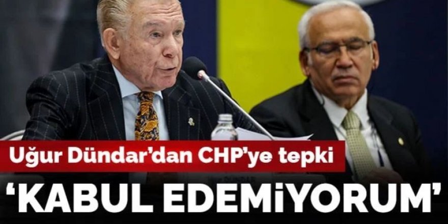 Uğur Dündar'dan CHP'ye Sadullah Ergin tepkisi